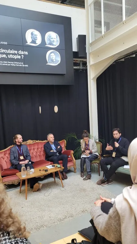 Au Digital Change With Ethics 2024, Namur. Nous avons participé à la discussion : « Économie circulaire dans le numérique, utopie ? »